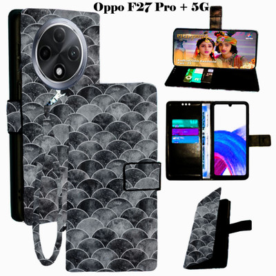 Toklot Flip Cover for Oppo F27 Pro Plus 5G(Black, Pack of: 1)