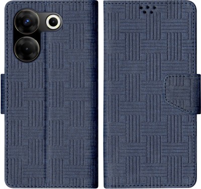 korumacase Flip Cover for Tecno Camon 20 Pro 5G(Blue, Shock Proof, Pack of: 1)