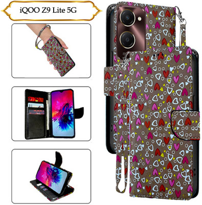 PARGO Flip Cover for IQOO Z9 Lite 5G(Brown, Pack of: 1)