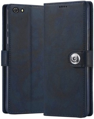 ComboArt Flip Cover for Micromax Canvas Unite 3 Q372(Blue, Camera Bump Protector, Pack of: 1)