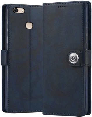 Gaffar Wale Flip Cover for VIVO V7 Plus(Blue, Dual Protection, Pack of: 1)