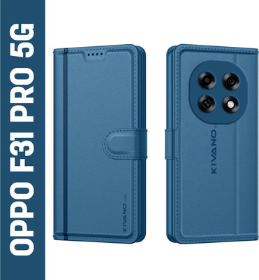 KIVANO LUXE Flip Cover for Oppo F31 Pro 5G(Blue, Magnetic Case, Pack of: 1)