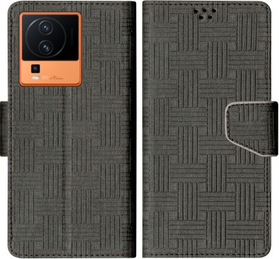 korumacase Flip Cover for iQOO Neo 7 5G(Black, Shock Proof, Pack of: 1)