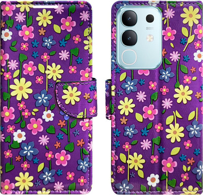 Dhar Flips Flip Cover for Vivo T4X 5G/Vivo Y31 Pro(Purple, Magnetic Case, Pack of: 1)