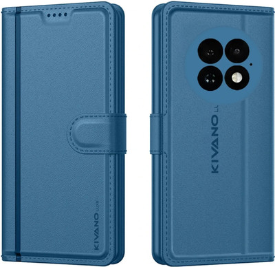 KIVANO LUXE Flip Cover for OnePlus 13R 5G(Blue, Magnetic Case, Pack of: 1)