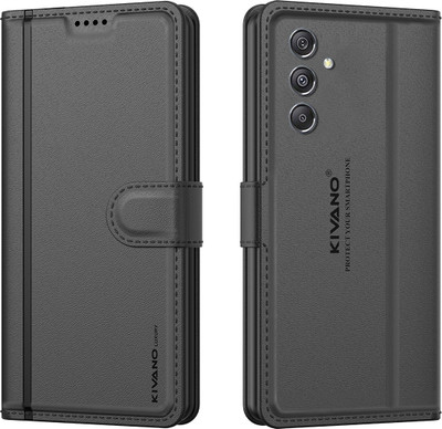 KIVANO LUXE Flip Cover for Samsung Galaxy M35 5G(Black, Magnetic Case, Pack of: 1)