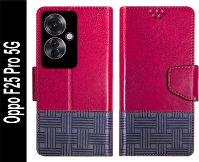 Telecase Flip Cover for Oppo F25 Pro 5G Back Cover Case with Magnatic Closure(Red, Shock Proof, Pack of: 1)