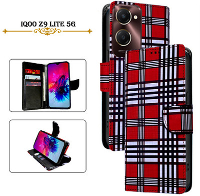 PARGO Flip Cover for IQOO Z9 Lite 5G(Red, Pack of: 1)