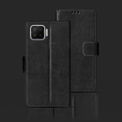 Kalua Mall Flip Cover for OPPO F17(Black, Pack of: 1)