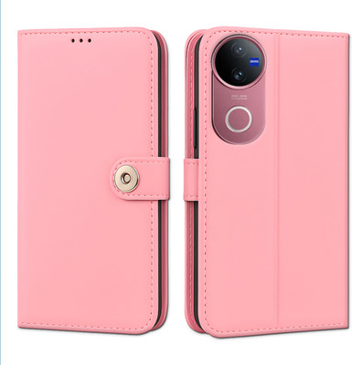 Unirock Flip Cover for vivo V50 5G(Pink, Dual Protection, Pack of: 1)