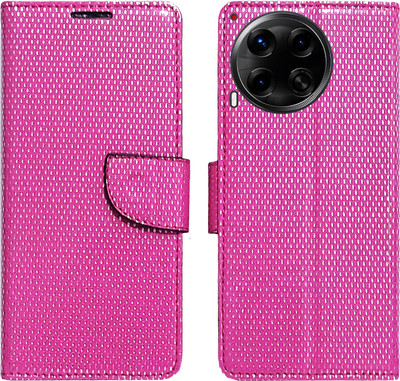 AD Enterprises Flip Cover for Tecno Camon 30 5G(Pink, Magnetic Case, Pack of: 1)