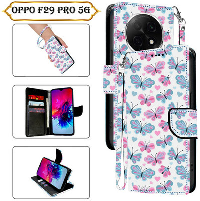 Cutemart Flip Cover for OPPO F29 Pro 5G(White, Pack of: 1)
