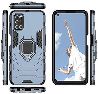 SUCH Flip Cover for Back Cover for Oppo A52_ CPH2061 (Blue, Pack of: 1)(Blue, Camera Bump Protector, Pack of: 1)