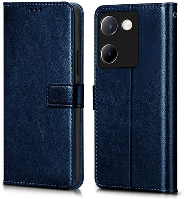 WOW Imagine Flip Cover for Vivo Y200 Pro 5G | Y300 Plus 5G Card Pockets Wallet & Stand(Blue, Magnetic Case, Pack of: 1)