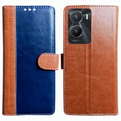 Toklot Flip Cover for Vivo T2x 5G(Brown, Pack of: 1)