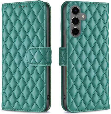 Clickcase Flip Cover for SAMSUNG Galaxy S24 FE 5G(Green, Dual Protection)