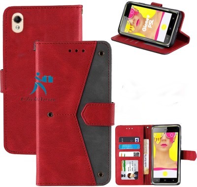 GoPerfect Back Cover for Gionee Pioneer P5L(Red, Shock Proof, Pack of: 1)