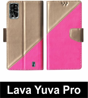 SBMS Flip Cover for Lava Yuva Pro Multicolor(Pink, Shock Proof, Pack of: 1)