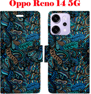 Vacko Flip Cover for Oppo Reno 14 5G(Blue, Pack of: 1)