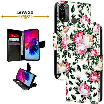 Cutemart Flip Cover for Lava X3(White, Pack of: 1)