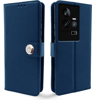 Pikkme Flip Cover for iQOO 11 5G(Blue, Cases with Holder, Pack of: 1)