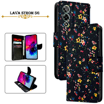 PARGO Flip Cover for Lava Strom 5G(Black, Pack of: 1)