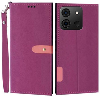 Wynhard Flip Cover for Infinix Smart 7(Pink, Grip Case, Pack of: 1)