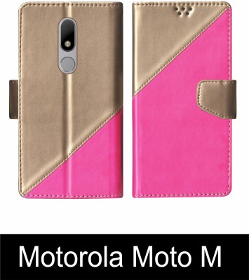 SScase Flip Cover for Motorola Moto M Multicolor(Pink, Shock Proof, Pack of: 1)