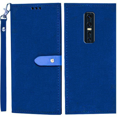 Wynhard Flip Cover for Vivo V17 Pro(Blue, Grip Case, Pack of: 1)