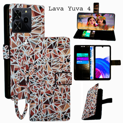Shanno Enterprises Flip Cover for Lava Yuva 4(Brown, Pack of: 1)