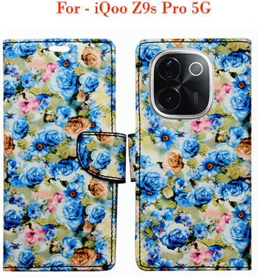 Toklot Flip Cover for iQoo Z9s Pro 5G(Blue)