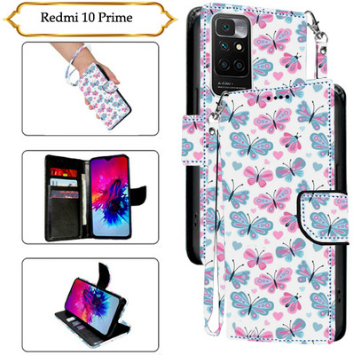 SALGO Flip Cover for Redmi 10 Prime(White, Pack of: 1)