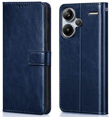WOW Imagine Flip Cover for Redmi Note 13 Pro Plus 5G, (Flexible | Leather Finish | Card Pockets Wallet & Stand |(Blue, Magnetic Case, Pack of: 1)