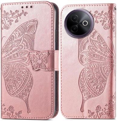 Perkie Flip Cover for vivo Y39 5G(Pink, Dual Protection)