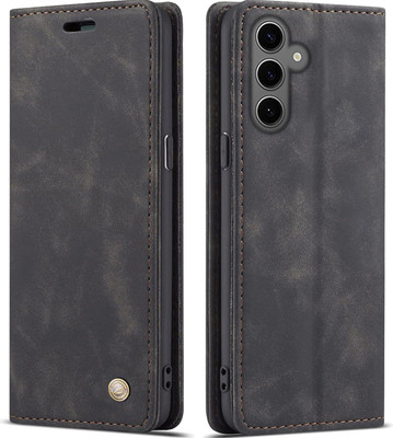 Clickcase Flip Cover for SAMSUNG Galaxy S24 FE 5G(Black, Dual Protection)