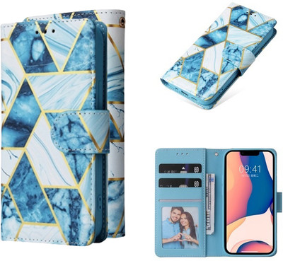 Clickcase Flip Cover for Oneplus 9 Pro(Blue, Dual Protection)