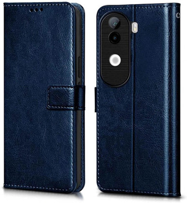 WOW Imagine Flip Cover for iQOO Z9s 5G | Vivo V40e 5G Card Pockets Wallet & Stand(Blue, Magnetic Case, Pack of: 1)