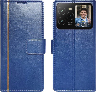 Dhar Flips Flip Cover for Lava Agni 3 5G(Blue, Magnetic Case, Pack of: 1)