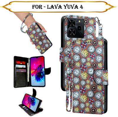 Asmart Flip Cover for Lava Yuva 4(Multicolor, Pack of: 1)