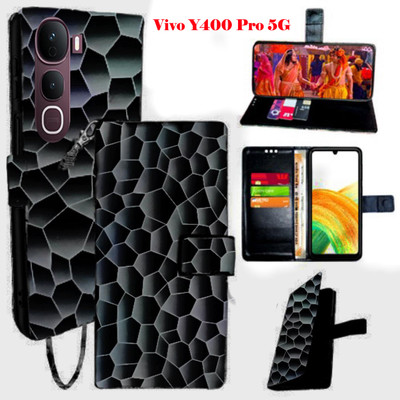 Toklot Flip Cover for Vivo Y400 Pro 5G(Brown, Pack of: 1)