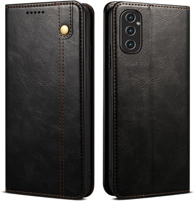 GoPerfect Flip Cover for Samsung Galaxy M35 5G |No.1 Top Trending Business Series | Wallet Back Cover(Black, Magnetic Case, Pack of: 1)