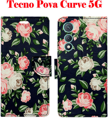 Shanno Enterprises Flip Cover for Tecno Pova Curve 5G(Black, Pack of: 1)