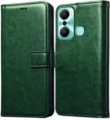 Casotec Flip Cover for Infinix Hot 20 Play 4G(Green, Pack of: 1)
