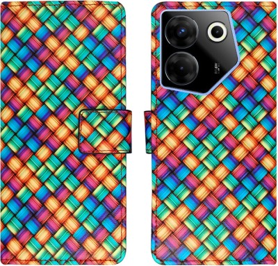 Dhar Flips Flip Cover for Tecno Camon 20 Pro 5G in High Quality Material(Multicolor, Magnetic Case, Pack of: 1)