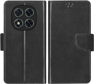 SBMS Flip Cover for Xiaomi Mi Redmi Note 14 Pro 5G Back Cover Case with Magnatic Closure(Black, Shock Proof, Pack of: 1)