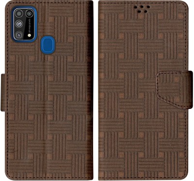 SScase Flip Cover for Samsung Galaxy M31(Brown, Shock Proof, Pack of: 1)
