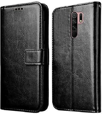Casesily Flip Cover for Xiaomi MI 9 Leather Wallet Case(Black, Cases with Holder, Pack of: 1)