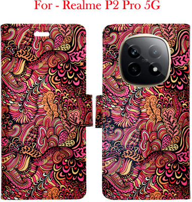 Toklot Flip Cover for Realme P2 Pro 5G(Red, Pack of: 1)