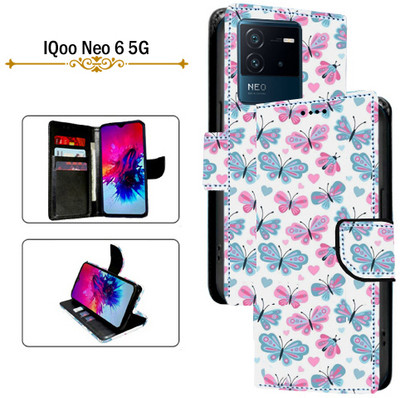 PARGO Flip Cover for IQoo Neo 6 5G(White, Pack of: 1)
