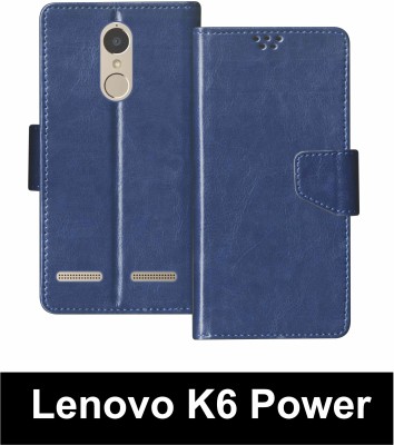 korumacase Flip Cover for Lenovo K6 Power(Blue, Shock Proof, Pack of: 1)